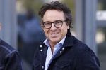 Amsterdam 12 mei 2021
Marco Borsato en Rolf Sanchez arriveren in de porsche Taycan bij Q music