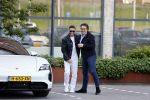 Amsterdam 12 mei 2021
Marco Borsato en Rolf Sanchez arriveren in de porsche Taycan bij Q music