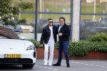 Amsterdam 12 mei 2021
Marco Borsato en Rolf Sanchez arriveren in de porsche Taycan bij Q music