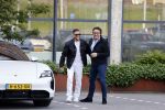 Amsterdam 12 mei 2021
Marco Borsato en Rolf Sanchez arriveren in de porsche Taycan bij Q music