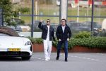 Amsterdam 12 mei 2021
Marco Borsato en Rolf Sanchez arriveren in de porsche Taycan bij Q music