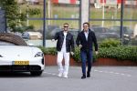 Amsterdam 12 mei 2021
Marco Borsato en Rolf Sanchez arriveren in de porsche Taycan bij Q music