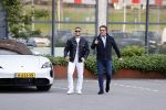 Amsterdam 12 mei 2021
Marco Borsato en Rolf Sanchez arriveren in de porsche Taycan bij Q music