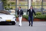 Amsterdam 12 mei 2021
Marco Borsato en Rolf Sanchez arriveren in de porsche Taycan bij Q music