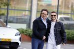 Amsterdam 12 mei 2021
Marco Borsato en Rolf Sanchez arriveren in de porsche Taycan bij Q music