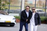 Amsterdam 12 mei 2021
Marco Borsato en Rolf Sanchez arriveren in de porsche Taycan bij Q music