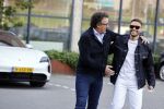 Amsterdam 12 mei 2021
Marco Borsato en Rolf Sanchez arriveren in de porsche Taycan bij Q music