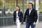 Amsterdam 12 mei 2021
Marco Borsato en Rolf Sanchez arriveren in de porsche Taycan bij Q music