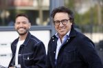 Amsterdam 12 mei 2021
Marco Borsato en Rolf Sanchez arriveren in de porsche Taycan bij Q music