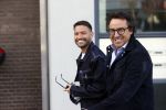 Amsterdam 12 mei 2021
Marco Borsato en Rolf Sanchez arriveren in de porsche Taycan bij Q music