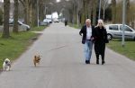 Almere 10 april 2021
Peter Jan Rens met zijn nieuwe vriendin Willeke Schoonewille