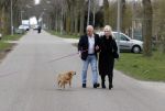 Almere 10 april 2021
Peter Jan Rens met zijn nieuwe vriendin Willeke Schoonewille