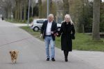 Almere 10 april 2021
Peter Jan Rens met zijn nieuwe vriendin Willeke Schoonewille