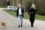 Almere 10 april 2021
Peter Jan Rens met zijn nieuwe vriendin Willeke Schoonewille