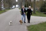 Almere 10 april 2021
Peter Jan Rens met zijn nieuwe vriendin Willeke Schoonewille