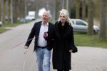 Almere 10 april 2021
Peter Jan Rens met zijn nieuwe vriendin Willeke Schoonewille