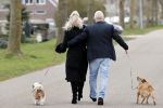 Almere 10 april 2021
Peter Jan Rens met zijn nieuwe vriendin Willeke Schoonewille