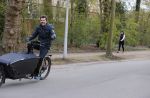 Amsterdam 15 april 2021
Sander lantinga met bakfiets in het Vondelpark