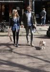 Amsterdam 17 april 2021
Stephanie Tency en haar vriend Mark op straat in Amsterdam zuid.