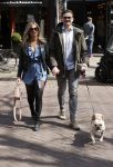 Amsterdam 17 april 2021
Stephanie Tency en haar vriend Mark op straat in Amsterdam zuid.