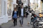 Amsterdam 17 april 2021
Stephanie Tency en haar vriend Mark op straat in Amsterdam zuid.