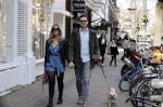 Amsterdam 17 april 2021
Stephanie Tency en haar vriend Mark op straat in Amsterdam zuid.