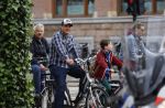 Amsterdam 20 mei 2021
Vincent Croiset met zijn zoon op de fiets in Amsterdam zuid