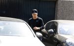Mijdrecht 11 mei 2022
Andre Hazes vertrekt vanaf het huis van zijn moeder Rachel om te gaan sporten .