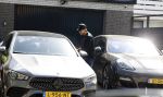Mijdrecht 11 mei 2022
Andre Hazes vertrekt vanaf het huis van zijn moeder Rachel om te gaan sporten .