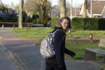 Ijhorst Staphorst 19 april 2022
Anne Lok vertrekt vanaf haar huis naar het stadhuis van Staphorst