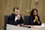 Amsterdam 15 april 2022
Rechtszaak tussen Rachel Hazes en haar ex werknemer Marieke v d Beek  in de rechtbank van Amsterdam.
Royce de Vries is de advocaat van rachel