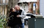 Amsterdam 5 mei 2023
Amandag Balk en haar vriend Ed den Hollander op straat in Amsterdam zuid. Ed rijdt in een prachtige Rolls Royce.