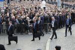 Amsterdam 4 mei 2023
Dodenherdenking 2023 op de dam met oa aanwezig Koning Willem Alexander Koningin Maxima Burgemeester Femke Halsema en Mark Rutte. Beveiliging koningspaar