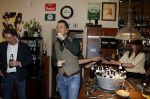 Amsterdam 20 april 2023
Presentatie  van blad de Linda in een cafe in het centrum van Amsterdam waar een bier gepresenteerd wordt. Het bier is in samenwerking met Grolsch. Danny Froger
