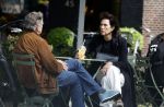 Amsterdam 12 mei 2023
Dick Maas en zijn vrouw Esme Lammers doen terrasje in Amsterdam zuid.