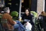 Amsterdam 12 mei 2023
Dick Maas en zijn vrouw Esme Lammers doen terrasje in Amsterdam zuid.