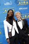 Scheveningen 23 april 2023
Premiere AIDA in het circustheater in Scheveningen .
Jeangu Macrooy met partner