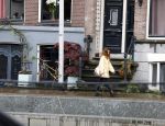 Amsterdam 11 mei 2023
Georgina Verbaan op straat in het centrum van Amsterdam.