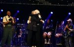 Amsterdam 22 mei 2023
Uitreiking Buma awards in Tuschinski Amsterdam.
Herman v Veen ontving uit handen van zijn dochters Babette v Veen en Anne v Veen de  lifetime Achievement award voor zijn hele carriere .Herman kwam met zijn vrouw Gaetane Bouchez.