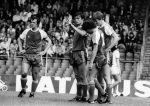 Amsterdam, 14 September  1980
AJAX-PSV, eindstand 5-2
Huub Stevens Willy v d Kuijlen Piet Wildschut en Michel Valke
