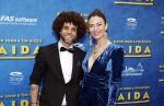 Scheveningen 23 april 2023
Premiere AIDA in het circustheater in Scheveningen .
Jermaine Fleur met partner