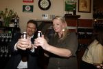 Amsterdam 20 april 2023
Presentatie  van blad de Linda in een cafe in het centrum van Amsterdam waar een bier gepresenteerd wordt. Het bier is in samenwerking met Grolsch. Karin Swerink