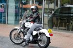 Amstelveen 30 april 2023
Nurlaila bij de musical lunch in schouwburg Amstelveen. Ze kwam mop haar Harley Davidson motor