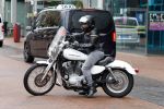 Amstelveen 30 april 2023
Nurlaila bij de musical lunch in schouwburg Amstelveen. Ze kwam mop haar Harley Davidson motor