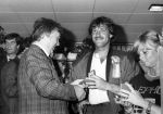 Haarlem, Eindhoven, 23 Mei 1987
Haarlem-PSV 0-3
Landskampioen 1986-1987
Optocht en Gemeentehuis
Peter v d Baar en Rene v d Gijp