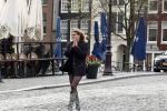 Amsterdam 20 april 2023
Prinses Eloise van Oranje onderweg naar feestje van blad de Linda in een cafe in het centrum van Amsterdam waar een bier gepresenteerd wordt.