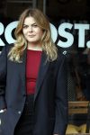 Amsterdam 20 april 2023
Prinses Eloise van Oranje onderweg naar feestje van blad de Linda in een cafe in het centrum van Amsterdam waar een bier gepresenteerd wordt.