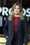 Amsterdam 20 april 2023
Prinses Eloise van Oranje onderweg naar feestje van blad de Linda in een cafe in het centrum van Amsterdam waar een bier gepresenteerd wordt.