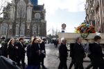 Amsterdam 15 april 2023
Herdenkingstdienst vooraf aan de begrafenis van Huub Oosterhuis in de Westertoren . Daarna gingen ze met de boot naar begraafplaats Zorgvlied