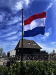 Muiden 4 mei 2023
Vlag half stok voor dodenherdenking